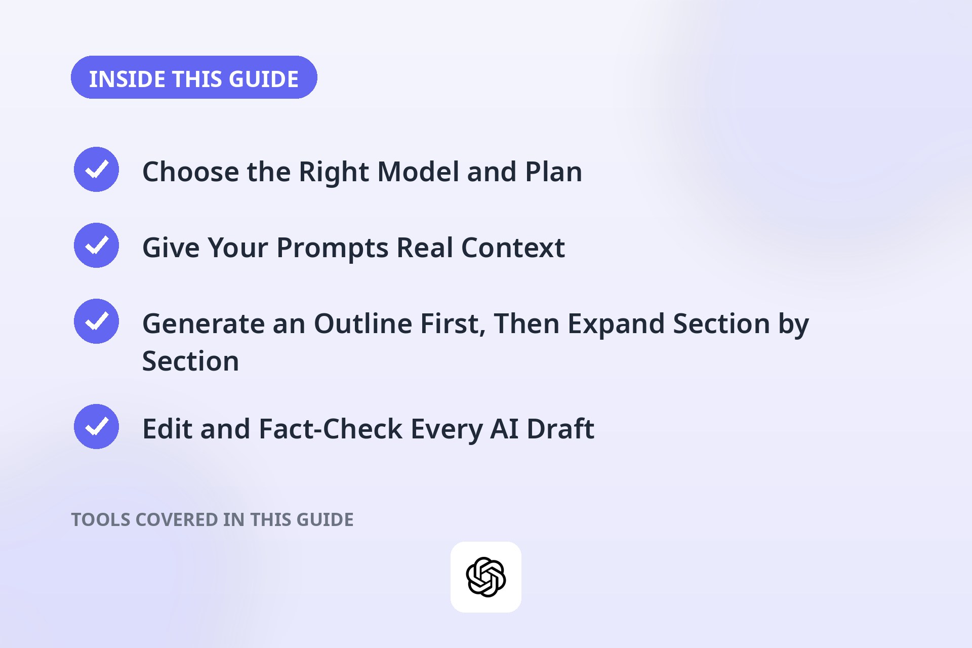 Inside this guide: the key sections covered and the tools compared.